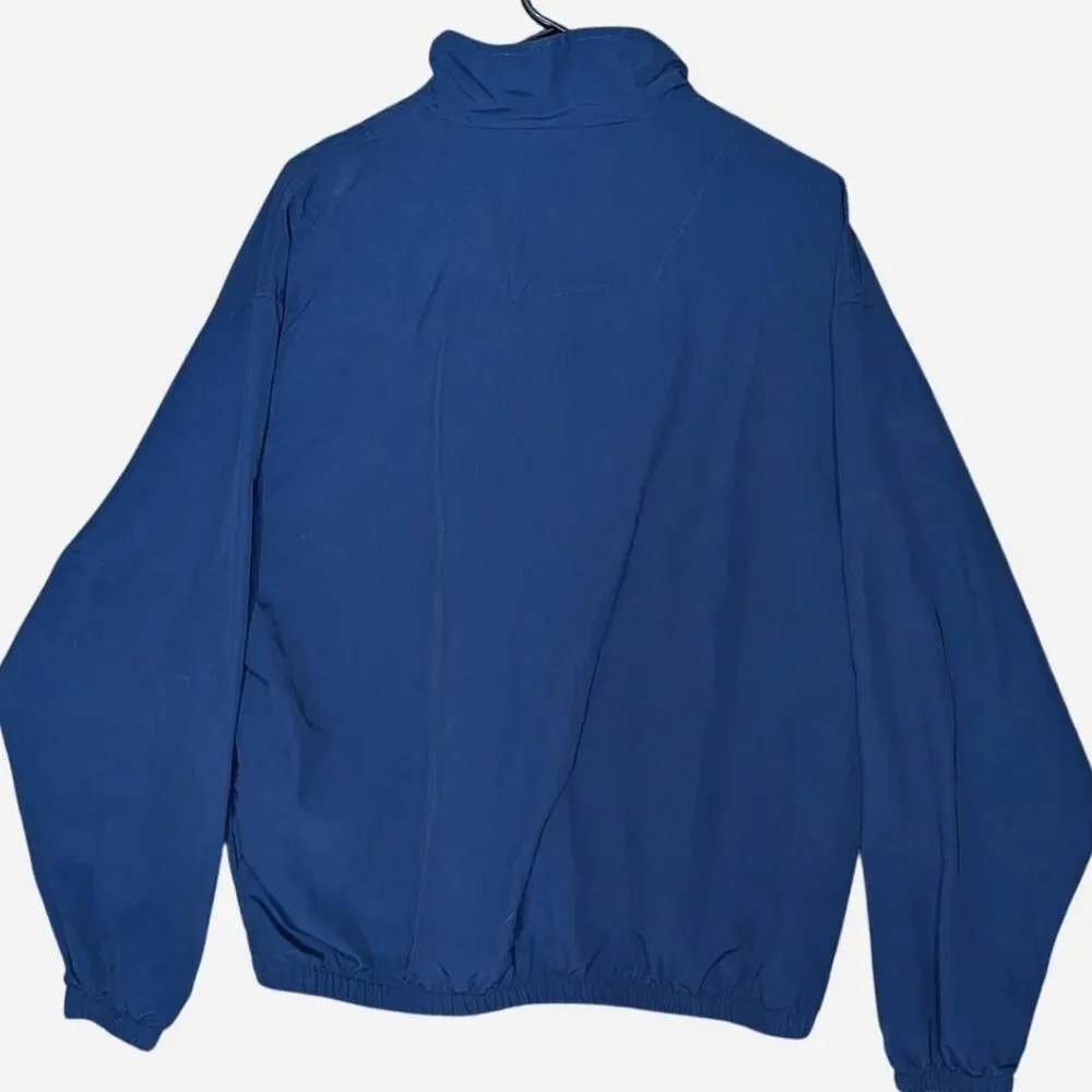 Vintage Golfing Marlin Windbreaker Jacket Blue Water Wear Men Large Blue 1/4 Zip